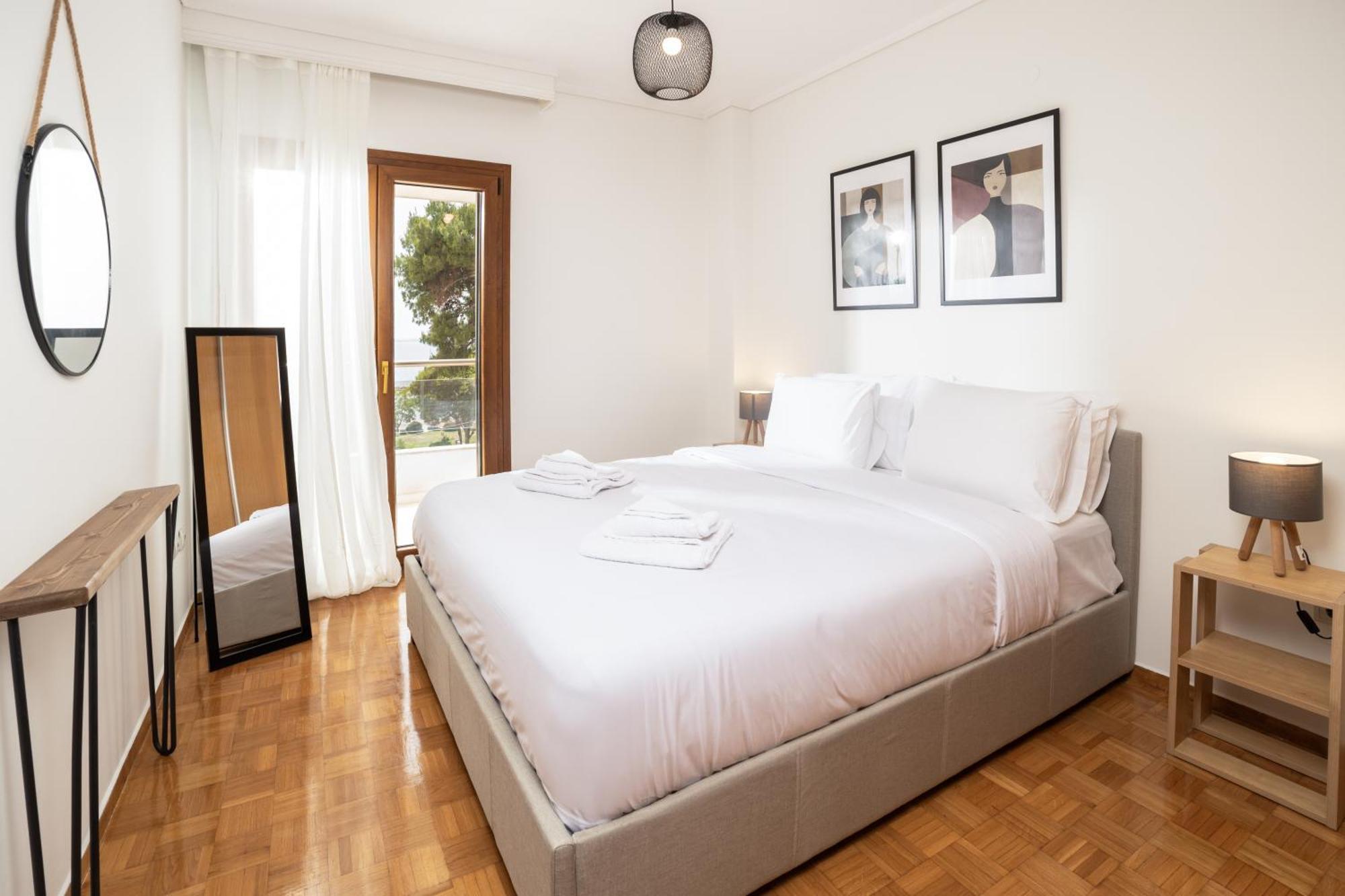 Champagne Sea View Apartment By Binobi! Szaloniki Kültér fotó
