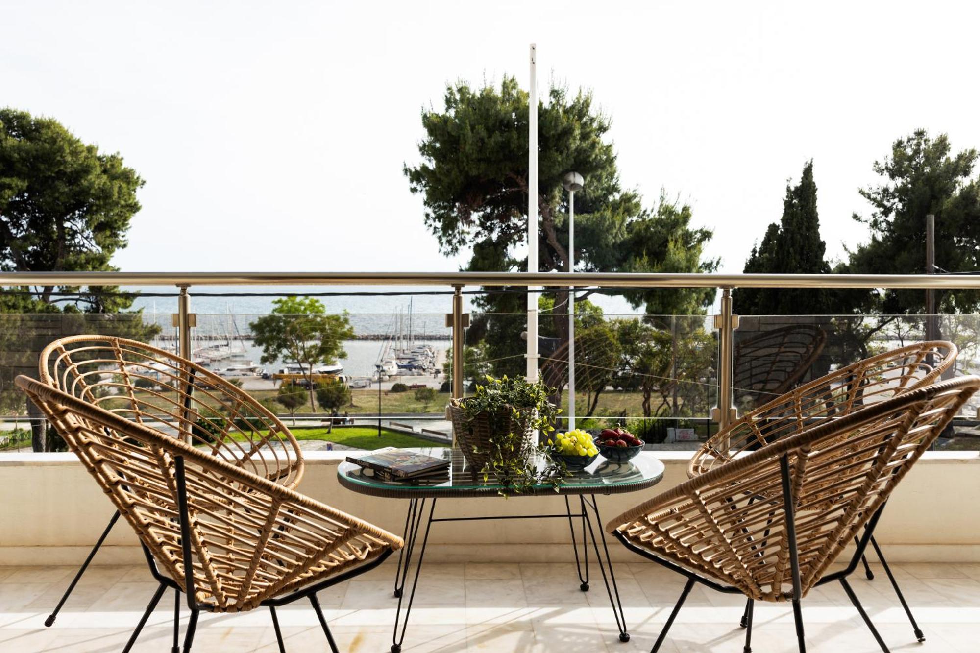 Champagne Sea View Apartment By Binobi! Szaloniki Kültér fotó